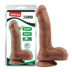 Фалоімітатор мулат Chisa Fashion Dude 7.9 Cock з мошонкою на присосці