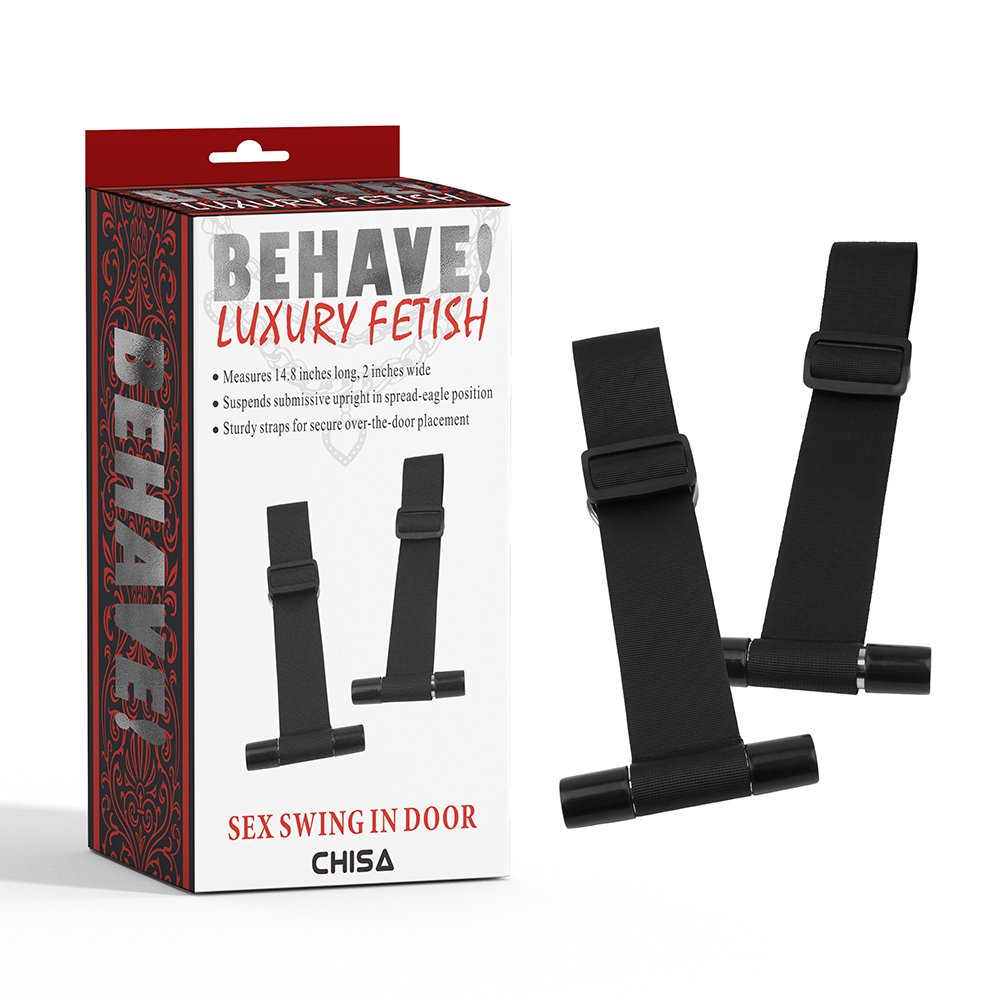 Фіксатори на двері Chisa Behave! Sex Swing In Door, чорні Фіксатори на двері Chisa Behave! Sex Swing In Door, чорні