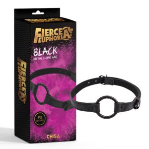 Кляп-кільце Chisa Fierce Euphoria O-Ring Gag, чорний