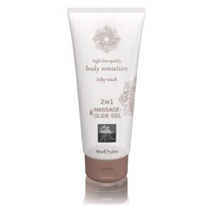Лубрикант та масажне масло 2 в 1 SHIATSU Massage-& Glide gel 2 in1 Silky touch, 200 мл