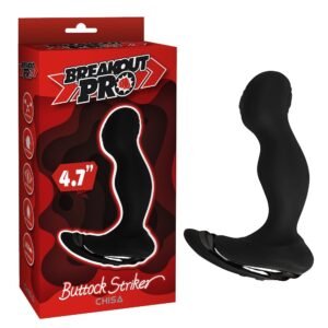 Масажер простати Chisa Breakout Pro Buttock Striker з вібрацією та пульсацією, чорний