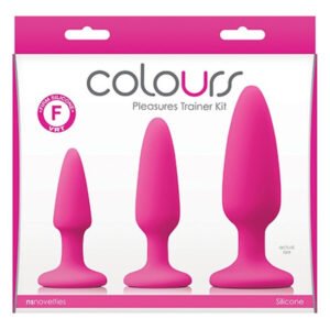 Набір анальних пробок COLOURS PLEASURES TRAINER KIT PINK