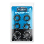 Набір ерекційних кілець Dream Toys MenzStuff Ring Set чорні