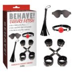 Набір БДСМ 6 предметів Chisa Behave Luxury Fetish, чорний