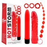 Набір секс-девайсів Chisa Hotstorm Flirting of Couple, 6 предметів, червоний