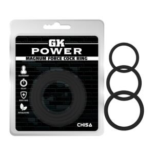 Набір ерекційних кілець Chisa GK Power з різним діаметром, чорний