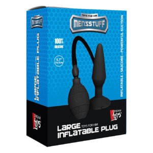 Анальний плаг розширювач із накачуванням Dream Toys Menzstuff Large Inflatable Plug чорний