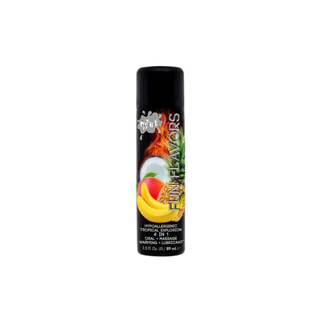 Розігрівач лубрикант Wet Fun Flavors Tropical Fruit Explosion (мультифрукт) 89 мл Розігрівач лубрикант Wet Fun Flavors Tropical Fruit Explosion (мультифрукт) 89 мл
