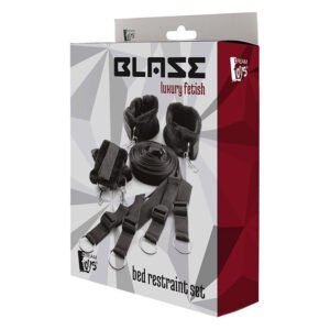 Ремінна система для фіксації до ліжка Dream Toys Blaze Luxury Fetish чорна