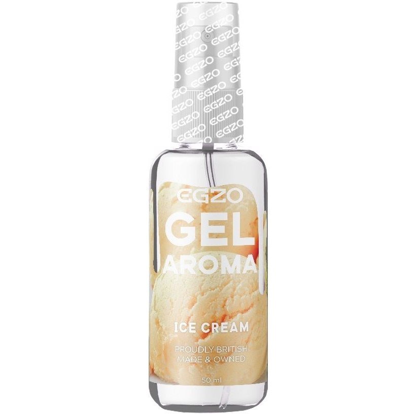 Їстівний гель-лубрикант EGZO Aroma Gel Ice Cream зі смаком ванільного морозива, 50 мл Їстівний гель-лубрикант EGZO Aroma Gel Ice Cream зі смаком ванільного морозива, 50 мл