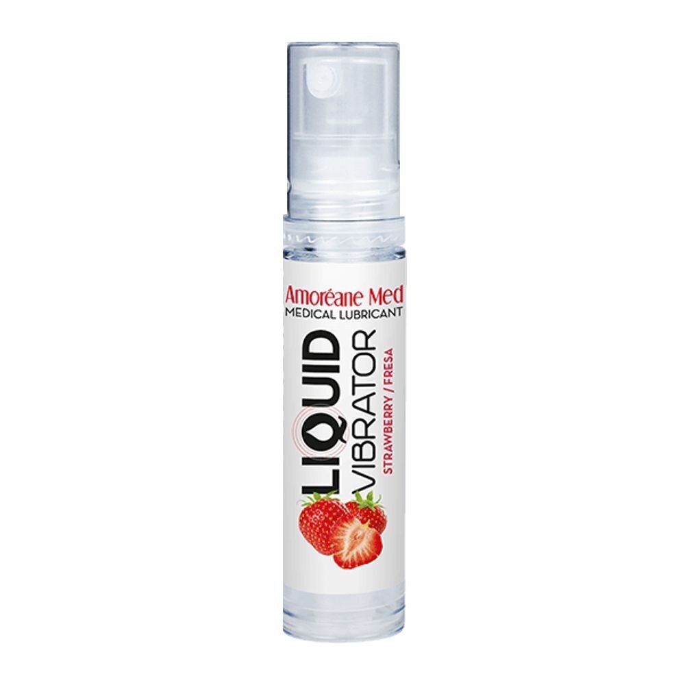 Лубрикант з ефектом вібрації Amoreane Med Liquid Vibrator Strawberry (10 мл) Лубрикант з ефектом вібрації Amoreane Med Liquid Vibrator Strawberry (10 мл)