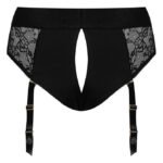 Мереживні труси для страпона з підв'язками для панчіх Strap-On-Me DIVA HARNESS - S