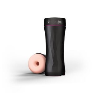 Мастурбатор з електростимуляцією Mystim Opus E Donut, бежевий, 21.5 х 8.4 см