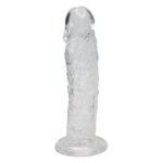 Прозорий фалоімітатор Alive Jelly Dildo Empire, ТПЕ, присоска, діаметр 4,3см, довжина 19,3см