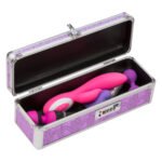Кейс для зберігання секс-іграшок BMS Factory - The Toy Chest Lokable Vibrator Case Purple з кодовим