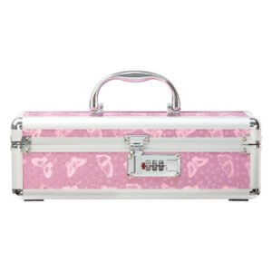 Кейс для зберігання секс-іграшок BMS Factory - The Toy Chest Lokable Vibrator Case Pink з кодовим за
