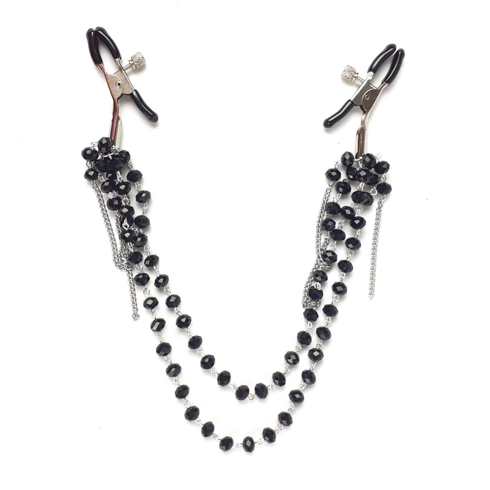 Затискач для сосків Art of Sex - Nipple clamps Sexy Jewelry Black Затискач для сосків Art of Sex - Nipple clamps Sexy Jewelry Black