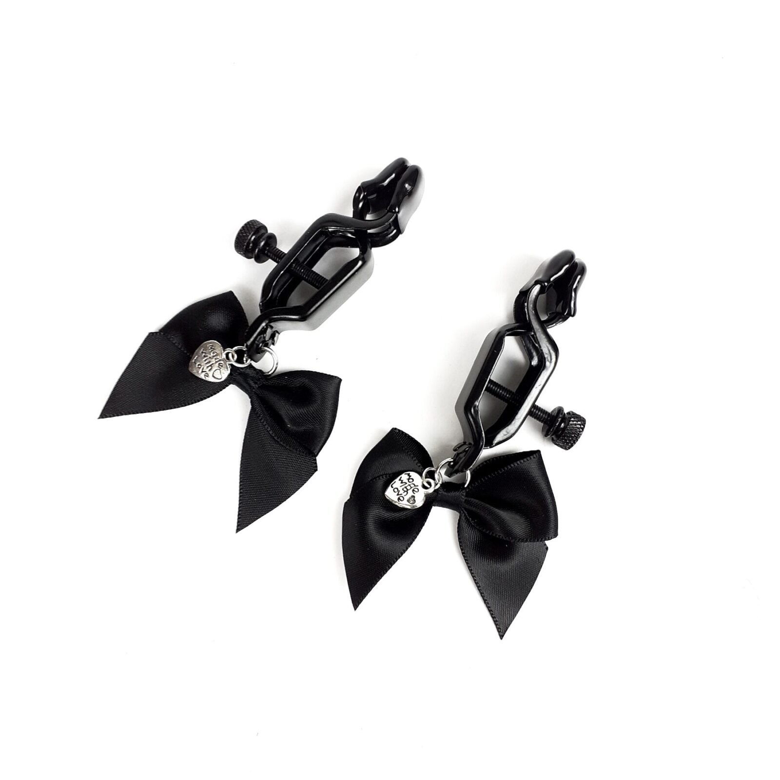 Затискач для сосків Art of Sex - Nipple clamps Black Bow Затискач для сосків Art of Sex - Nipple clamps Black Bow