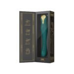 Смартвібратор-пульсатор Zalo — King Turquoise Green, кристал Swarovski