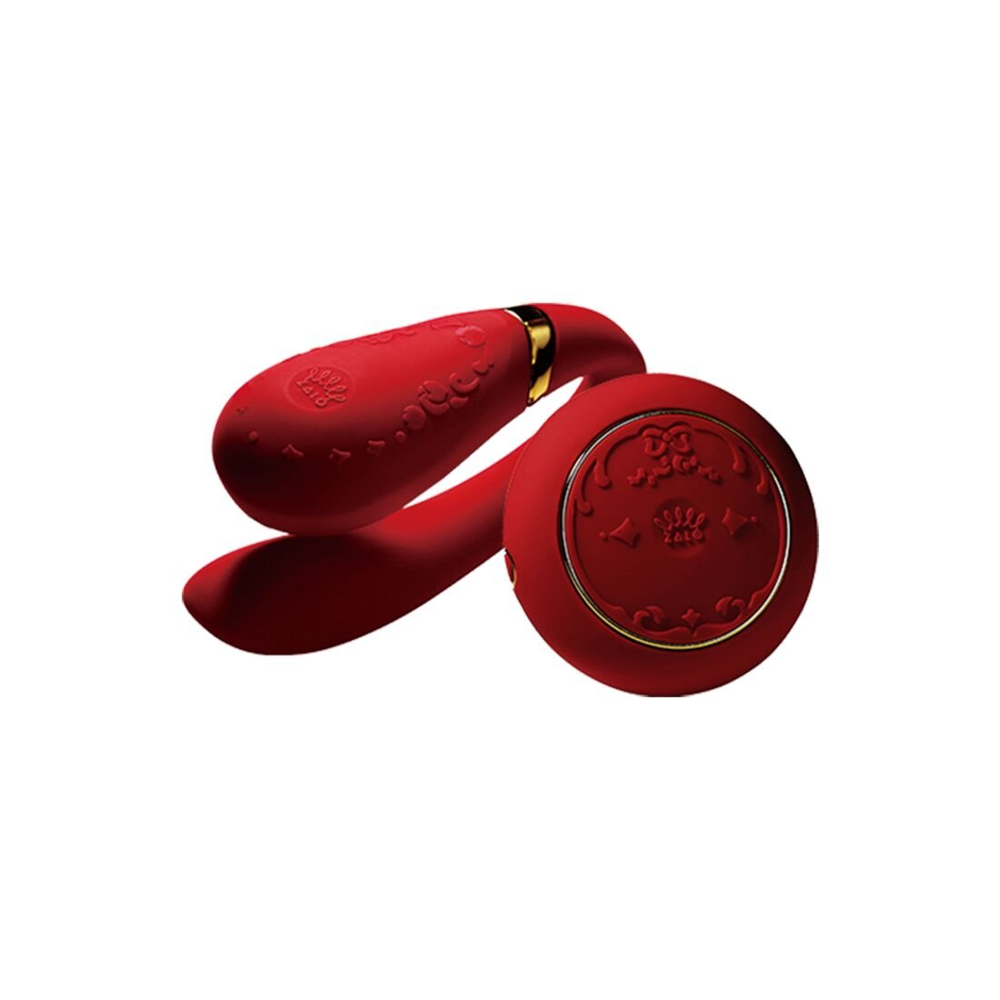 Смартвібратор для пар Zalo Fanfan set Bright Red, пульт ДК Смартвібратор для пар Zalo Fanfan set Bright Red, пульт ДК