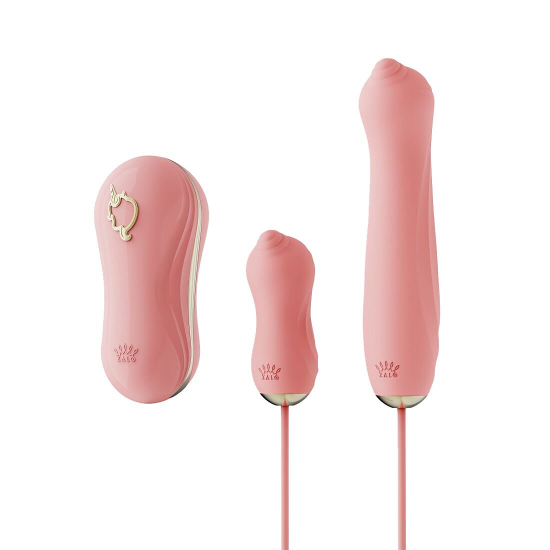 Набір 3в1 Zalo – UNICORN Set Pink, віброяйце, пульсатор, вакуумний стимулятор Набір 3в1 Zalo – UNICORN Set Pink, віброяйце, пульсатор, вакуумний стимулятор