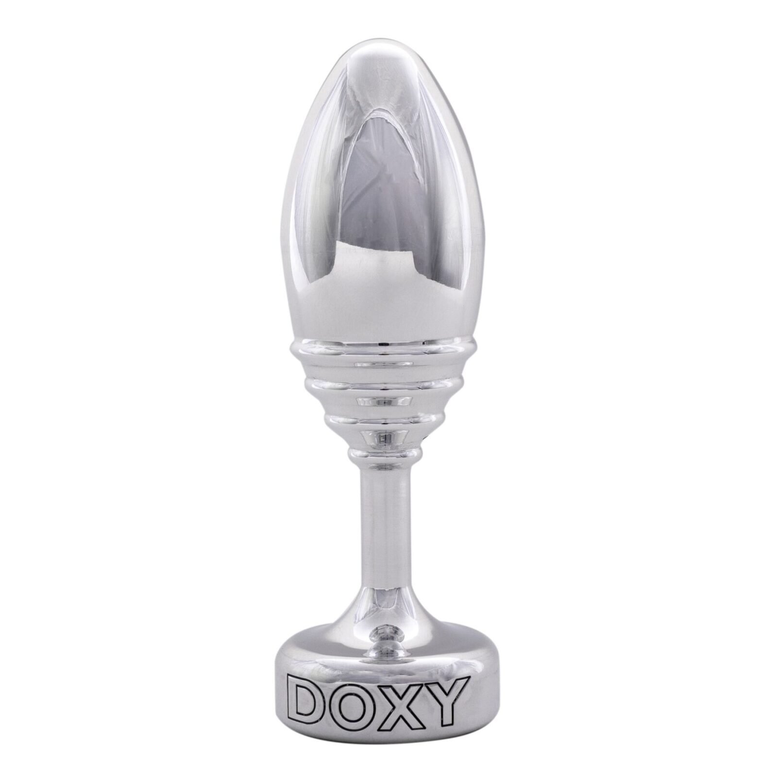 Металева анальна пробка DOXY Butt Plug RIBBED, ребриста, діаметр 3,3 см Металева анальна пробка DOXY Butt Plug RIBBED, ребриста, діаметр 3,3 см
