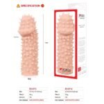 Насадка на член Kokos Extreme Sleeve ES.07 розмір S, потовщувальна, стимуляція точки G