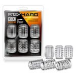 Набір насадок із різною структурою Blush Stay Hard Cock Sleeve Kit прозорі