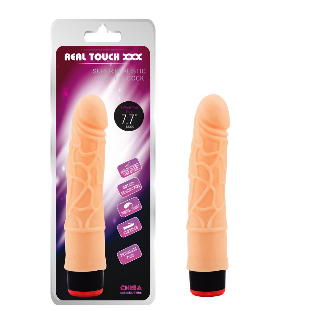 Вібратор реалістичний Chisa Real Touch XXX на батарейках, тілесний Вібратор реалістичний Chisa Real Touch XXX на батарейках, тілесний