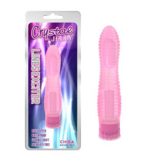 Вібратор рельєфний на батарейках Chisa Crystal Jellie, рожевий