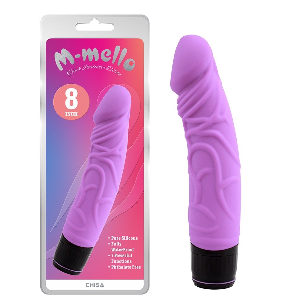 Вібратор силиконовий Chisa M-Mello Thick Realistic, фіолетовий Вібратор силиконовий Chisa M-Mello Thick Realistic, фіолетовий