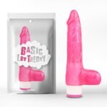 Вібратор з яєчками ребристий Chisa Basic Luv Theory, рожевий