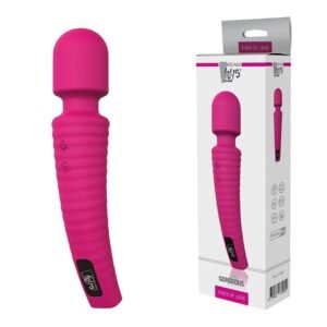 Вібромасажер мікрофон із вигнутою ручкою Dream toys Gorgeus Magenta, рожевий