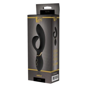 Вібромасажер кролик Dream Toys ELITE AMELIE чорний