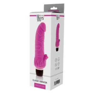 Вібромасажер класичний із стимулятором клітора DreamToys VIBES OF LOVE рожевий