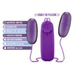 Віброяйце подвійне Blush B yours double pop eggs plum, фіолетовий