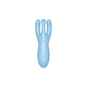 Кліторальний смарт-вібратор Satisfyer Threesome 4 Blue з трьома пальчиками