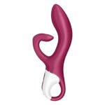 Вібратор-кролик із потрійним відростком Satisfyer Embrace me Berry, 2 мотори, діаметр 3,6 см