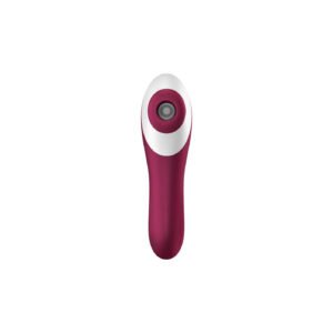 Вакуумний стимулятор із вібрацією Satisfyer Dual Crush Wine Red