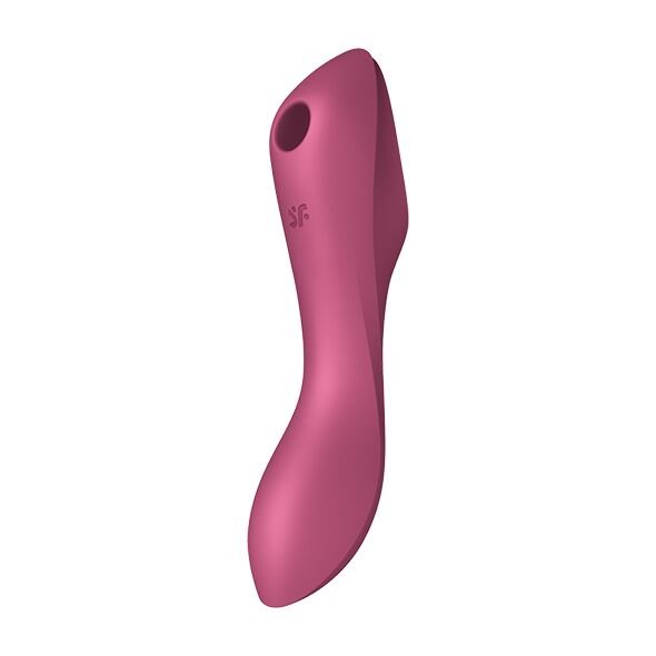 Вакуумний стимулятор із вібрацією Satisfyer Curvy Trinity 3 Red Вакуумний стимулятор із вібрацією Satisfyer Curvy Trinity 3 Red