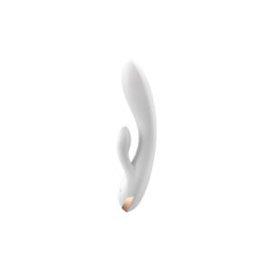 Смарт вібратор-кролик із подвійним відростком Satisfyer Double Flex White