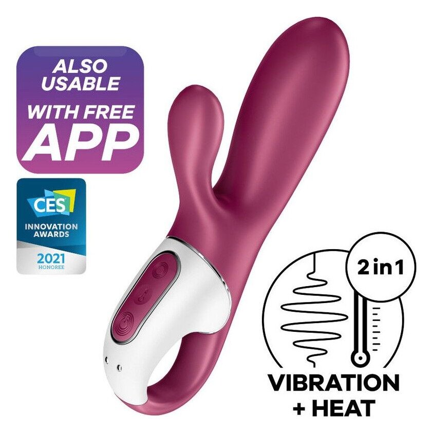 Смарт вібратор-кролик із підігрівом Satisfyer Hot Bunny Смарт вібратор-кролик із підігрівом Satisfyer Hot Bunny