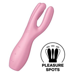 Кліторальний вібратор Satisfyer Threesome 3 Pink з трьома пальчиками