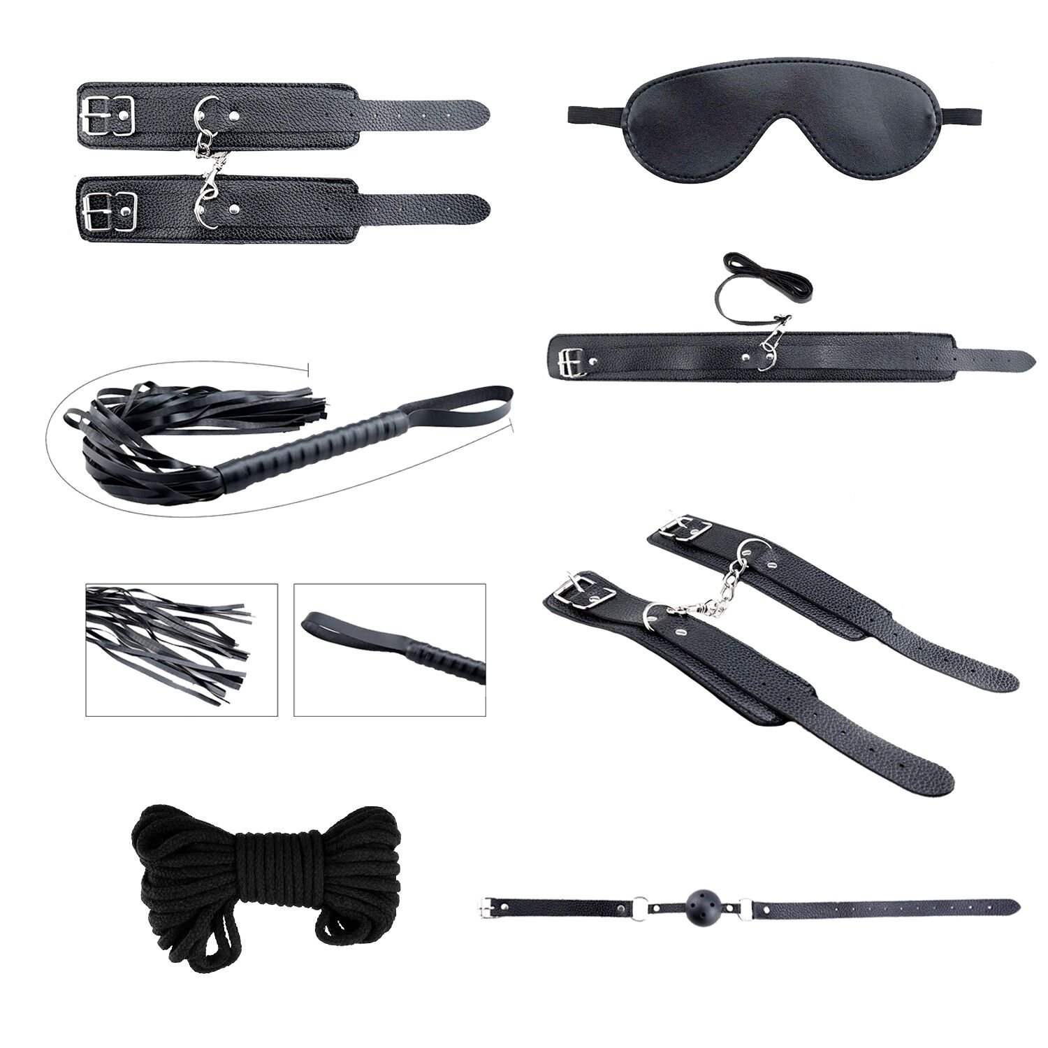 Набір аксесуарів БДСМ Alive Secret Desires Black Kit (8 pcs) Набір аксесуарів БДСМ Alive Secret Desires Black Kit (8 pcs)