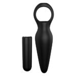 Анальна пробка з вібрацією Dream Toys CHEEKY LOVE TAPERED PLUG BLACK