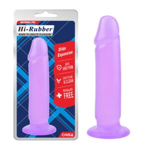 Фалоімітатор на присосці Chisa Hi-Rubber Dildo Expansion, фіолетовий