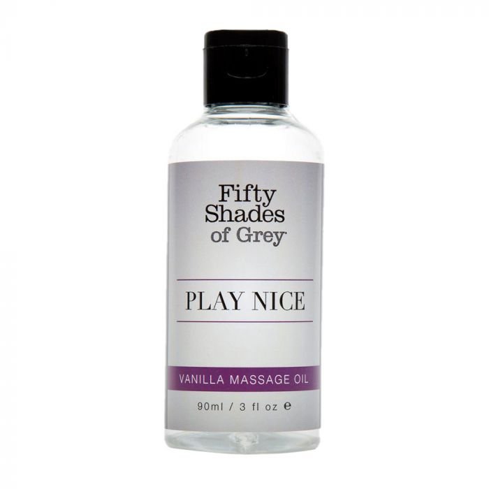 Олія для масажу Fifty Shades of Grey Play Nice Vanilla Massage Oil, 90 мл Олія для масажу Fifty Shades of Grey Play Nice Vanilla Massage Oil, 90 мл