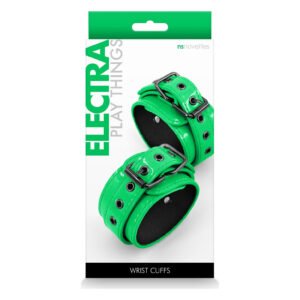 Наручники NS Novelties ELECTRA WRIST CUFFS GREEN