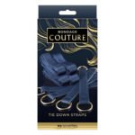Система фіксації до ліжка NS Novelties BONDAGE COUTURE TIE DOWN STRAPS BLUE