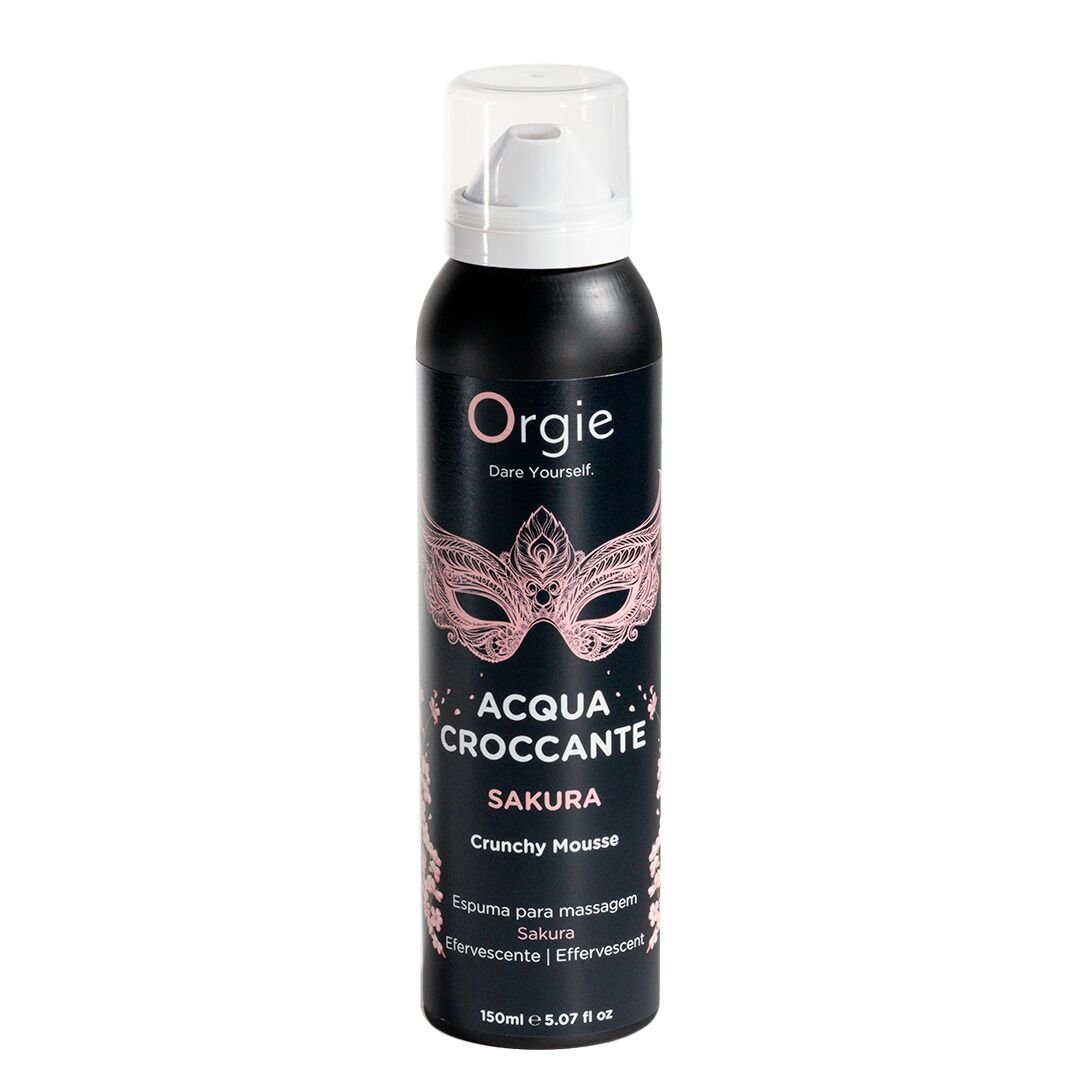 Масажна пінка Orgie – Acqua Croccante Sakura (150 мл), ефект бульбашок, що лопаються Масажна пінка Orgie – Acqua Croccante Sakura (150 мл), ефект бульбашок, що лопаються